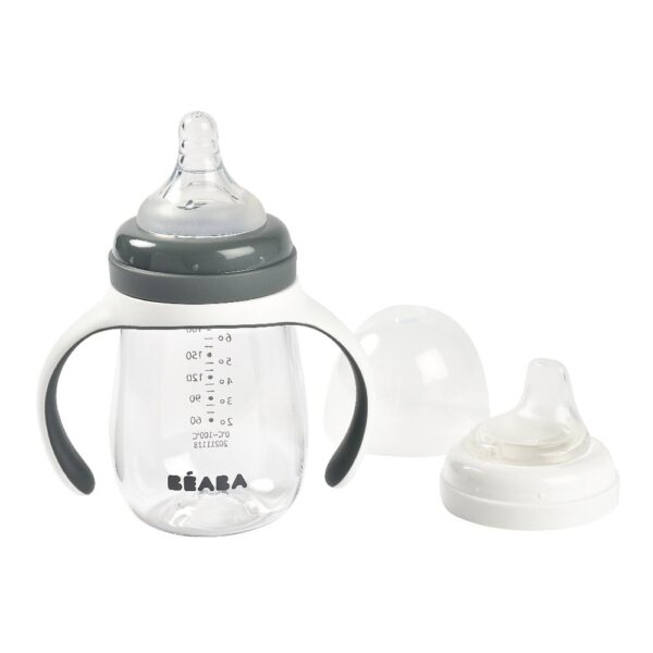 กระติกน้ำหัดดื่ม 2 in 1 Learning Cup 210 ml – Charcoal