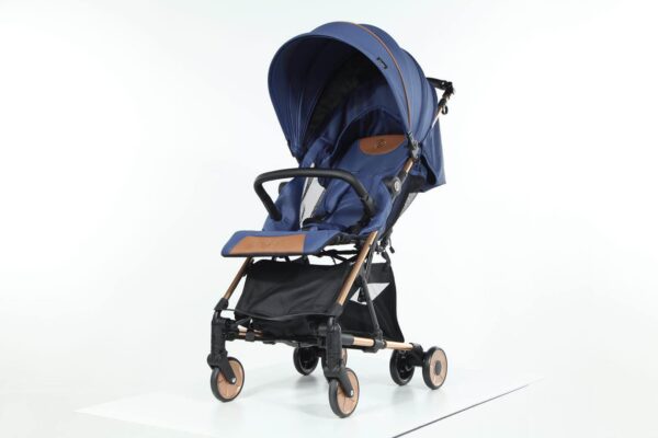 Hybrid Carry on - สี Midblue Blue โครงสีโรสโกลด์