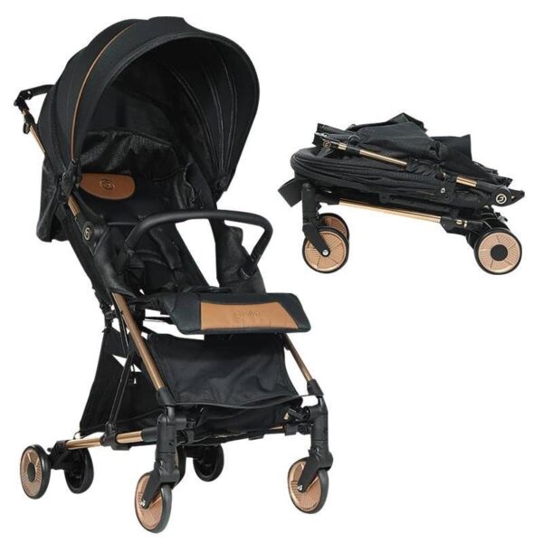 Hybrid Carry on - Ink Black Color โครงสีโรสโกลด์